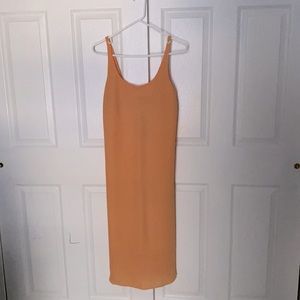 Tibi dress in cantaloupe